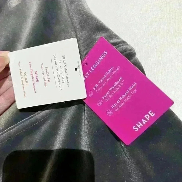 SPANX NWT Silver Chrome Velvet High Waist Leggings 3XL Womens - Picture 14 of 15